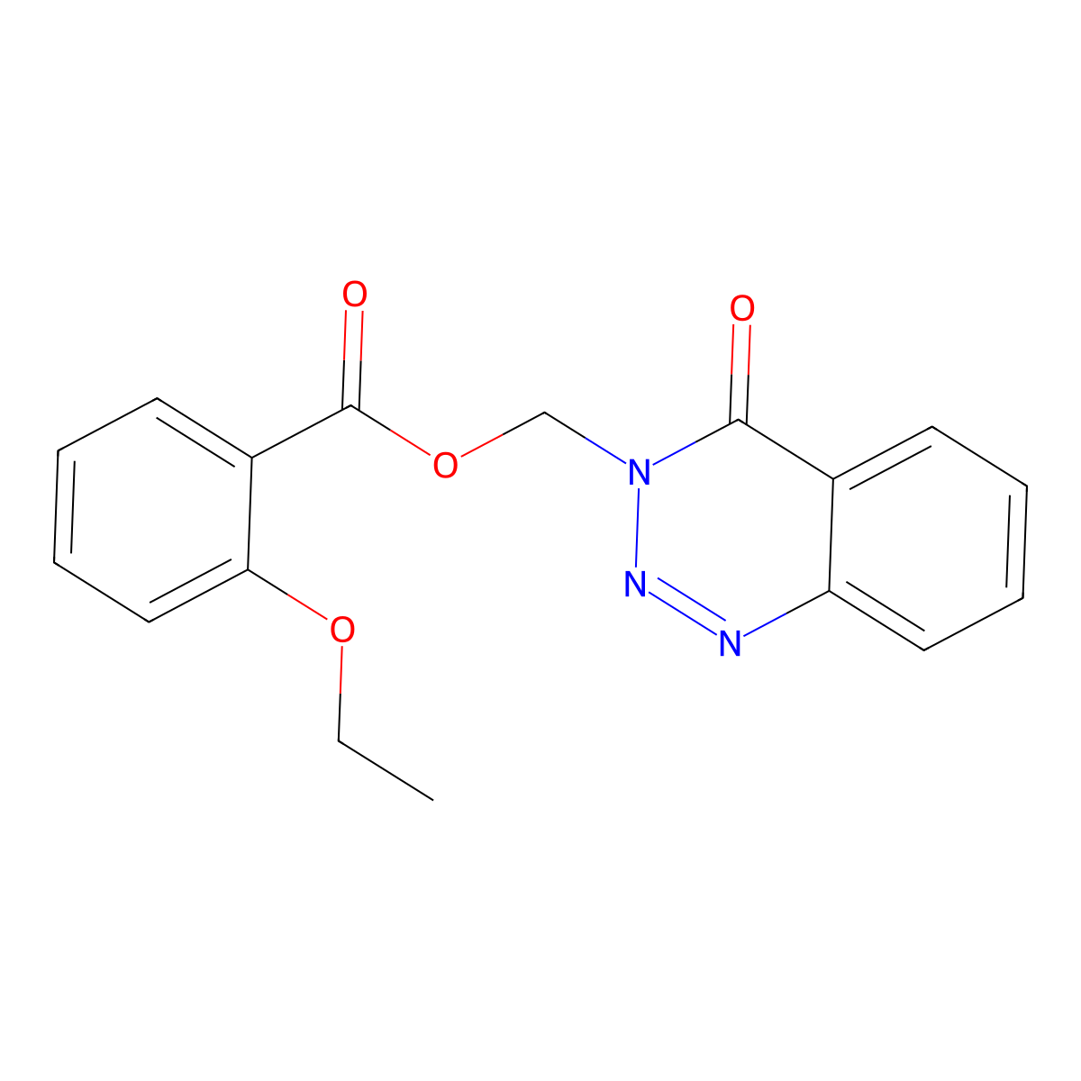 (4-oxobenzo[d][1,2,3]triazin-3(4H)-yl)methyl 2-ethoxybenzoate molecular structure, CAS 473232-81-4