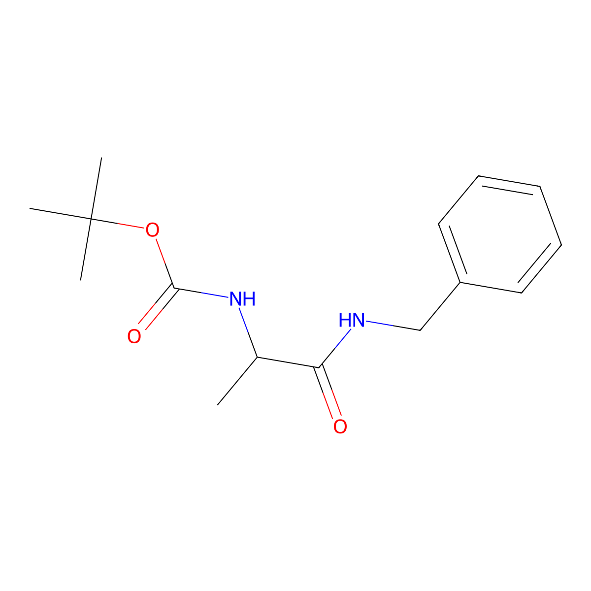 tert-butyl N-[1-(benzylcarbamoyl)ethyl]carbamate molecular structure, CAS 473254-13-6