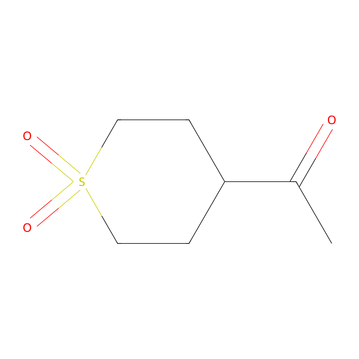 1-(1,1-dioxidotetrahydro-2H-thiopyran-4-yl)ethanone molecular structure, CAS 473254-30-7