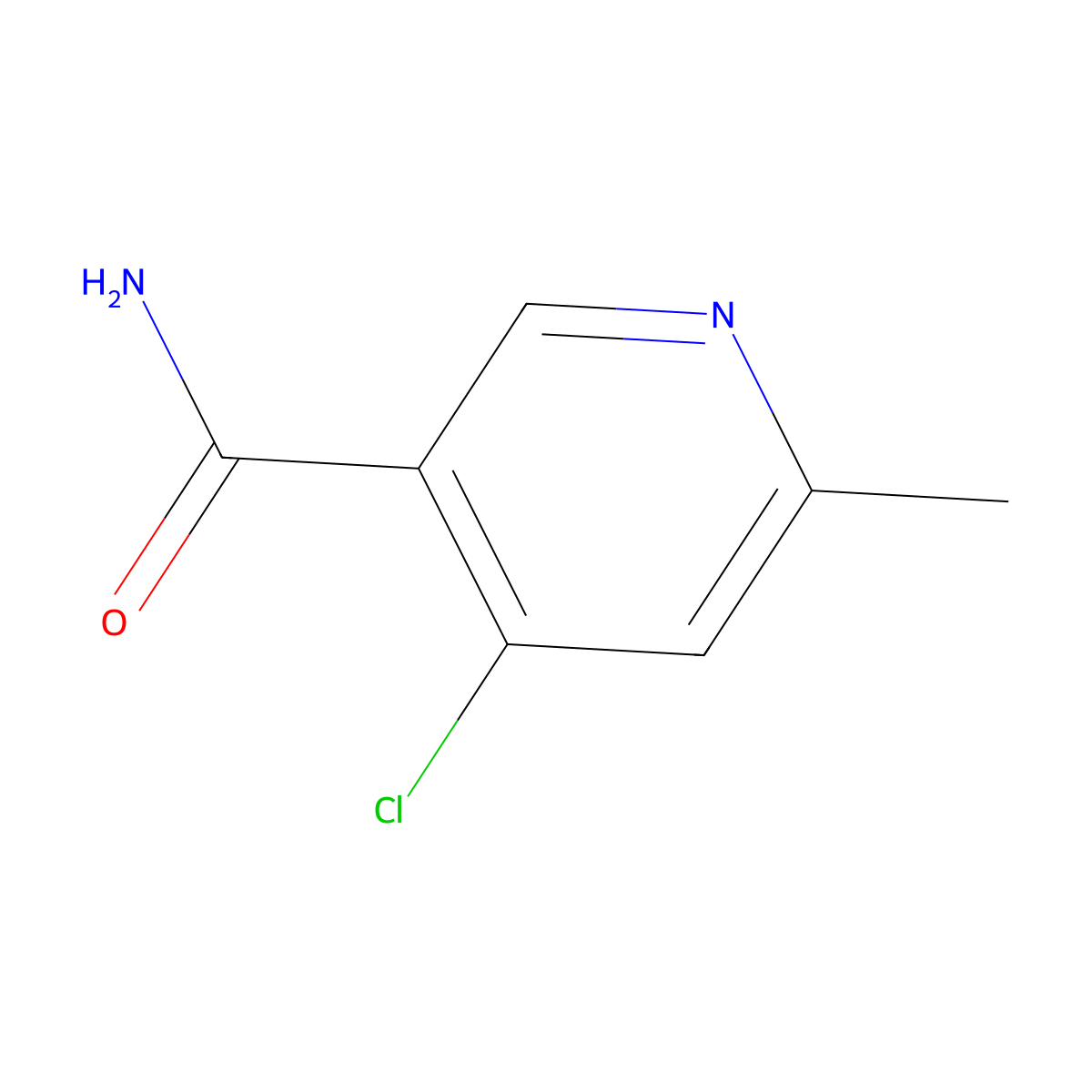 4-Chloro-6-methylnicotinamide molecular structure, CAS 473255-51-5