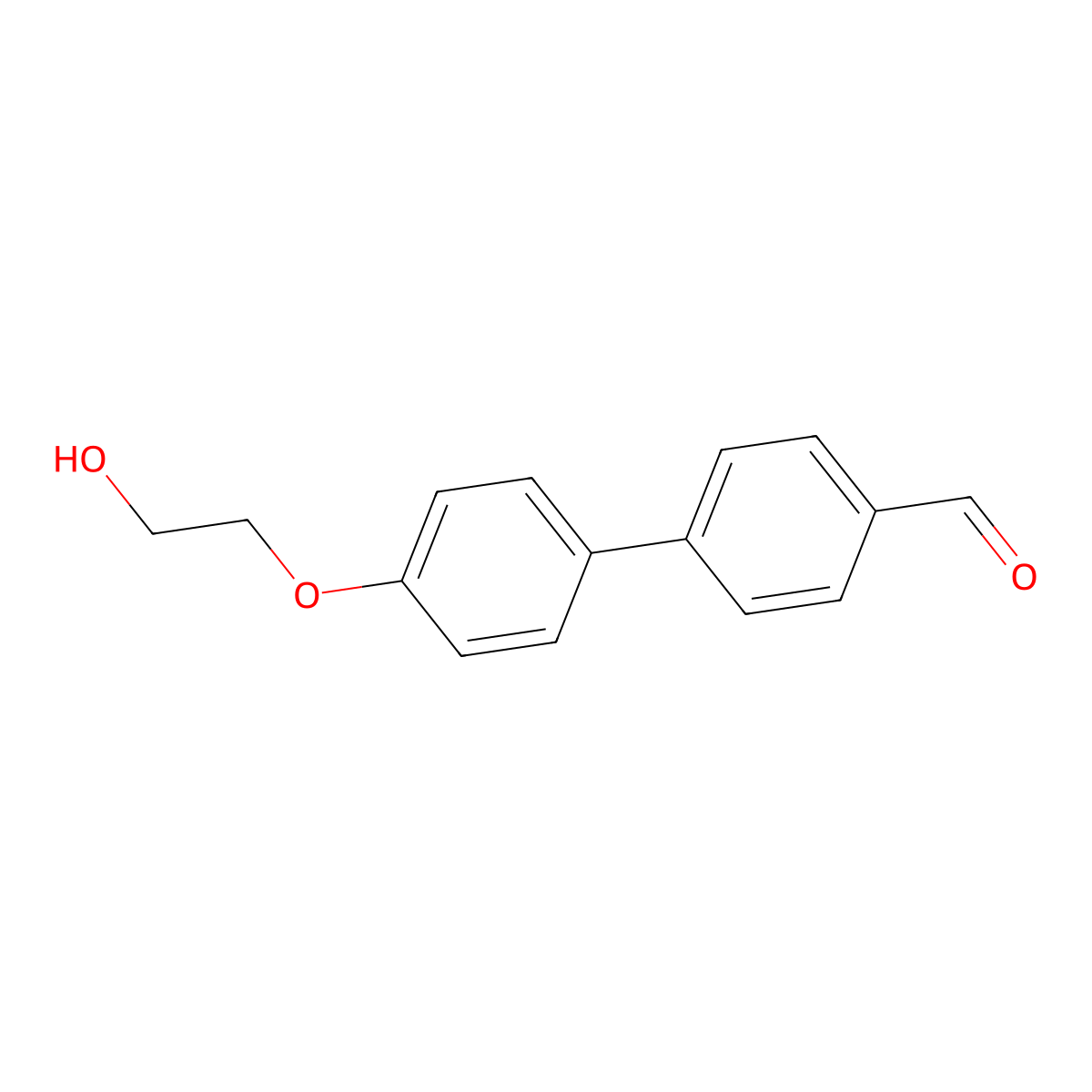 4'-(2-Hydroxyethoxy)[1,1'-biphenyl]-4-carboxaldehyde molecular structure, CAS 473257-32-8