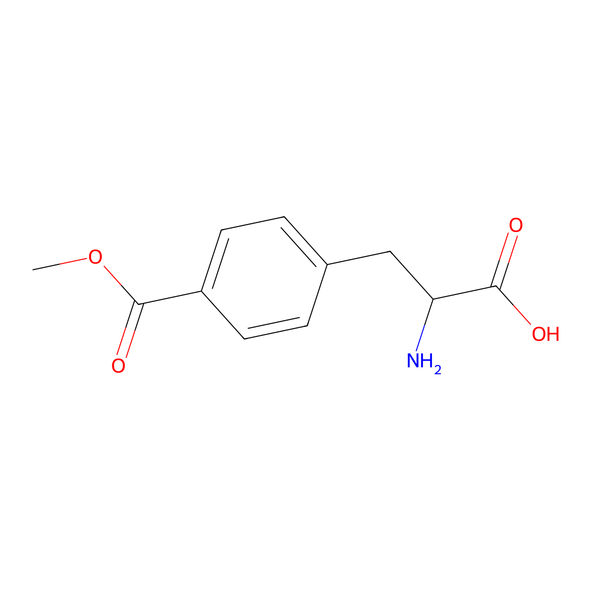 (S)-2-Amino-3-(4-(methoxycarbonyl)phenyl)propanoic acid molecular structure, CAS 473259-95-9