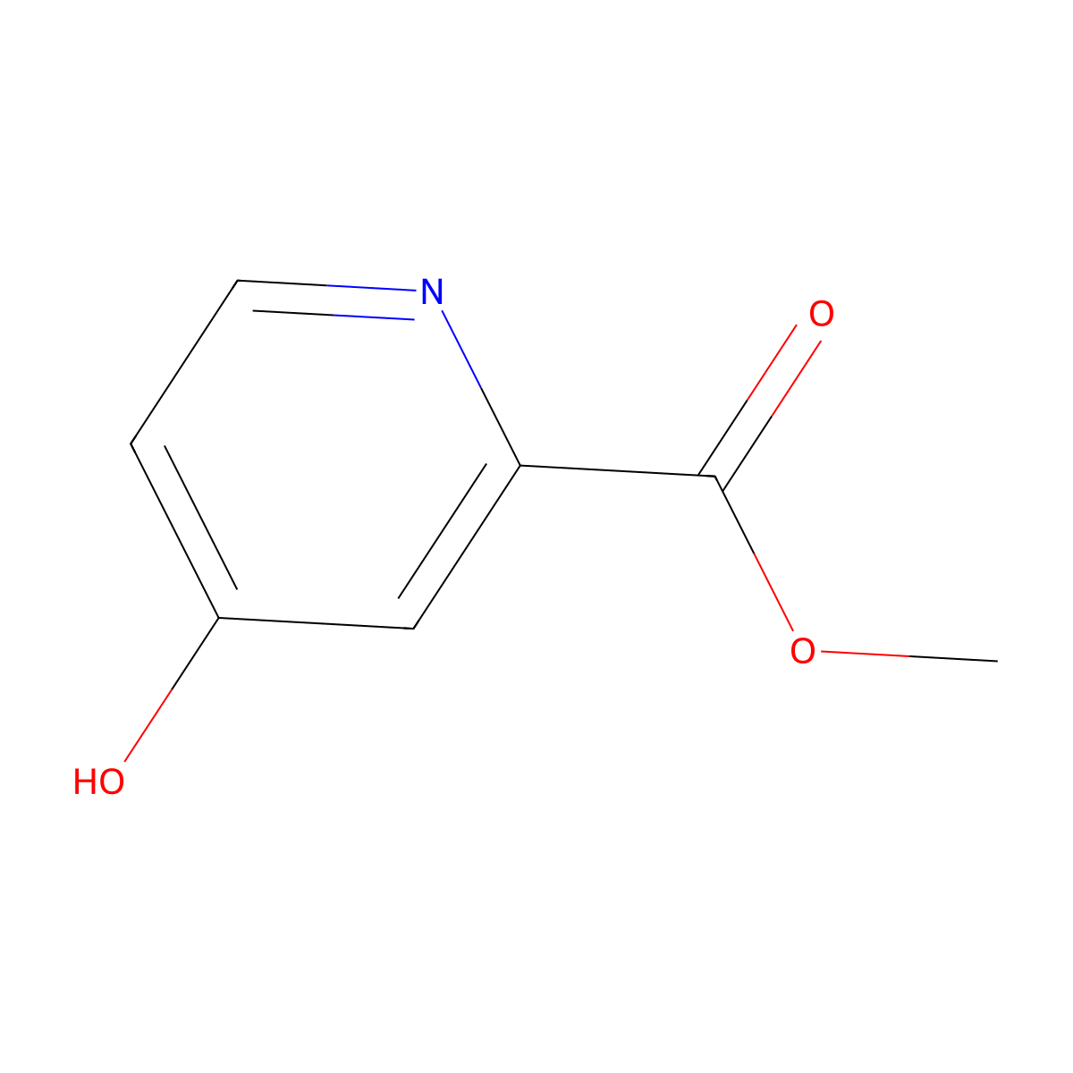 Methyl 4-hydroxypicolinate molecular structure, CAS 473269-77-1