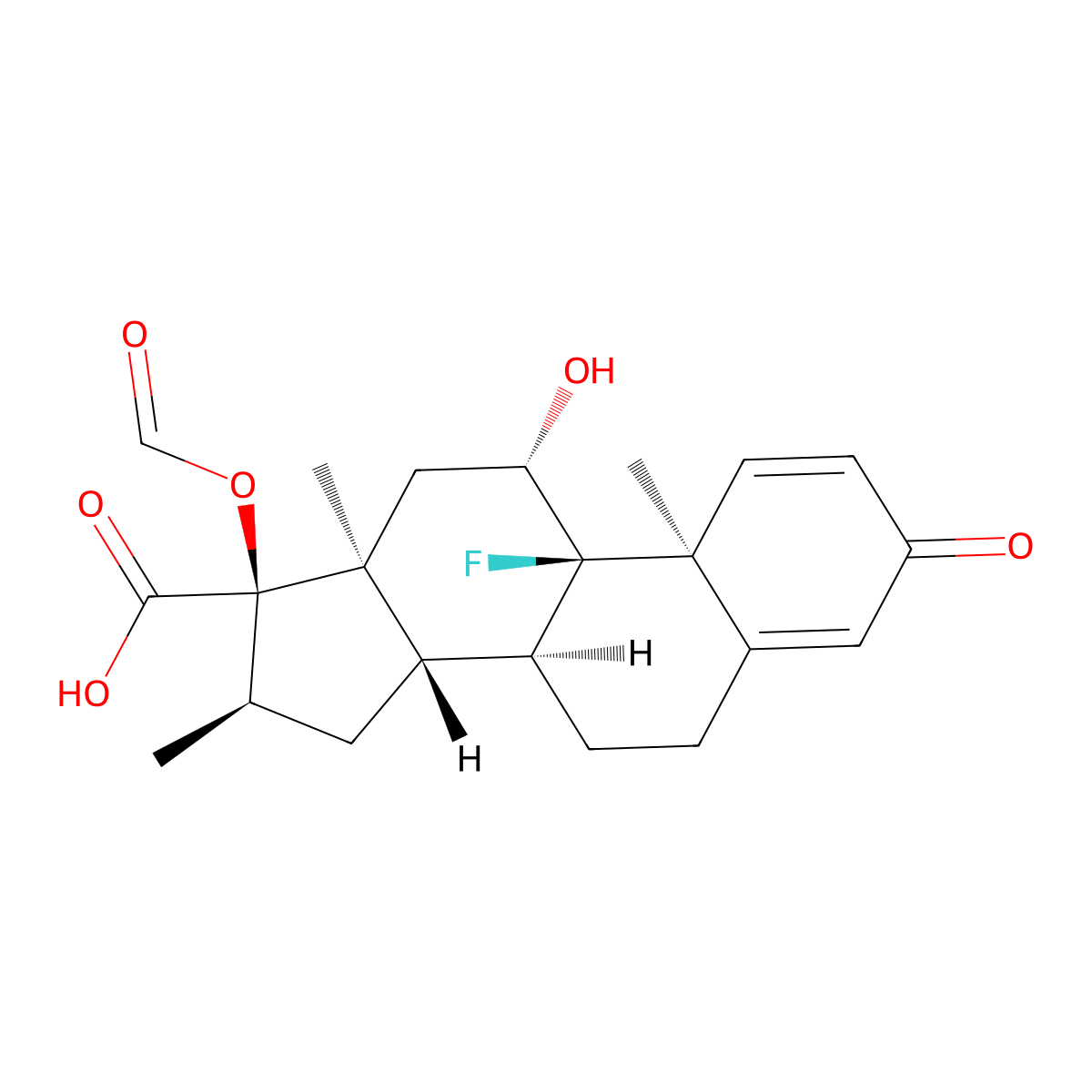 17|A-Carboxy-17|A-formyloxy Dexamethasone molecular structure, CAS 473273-04-0