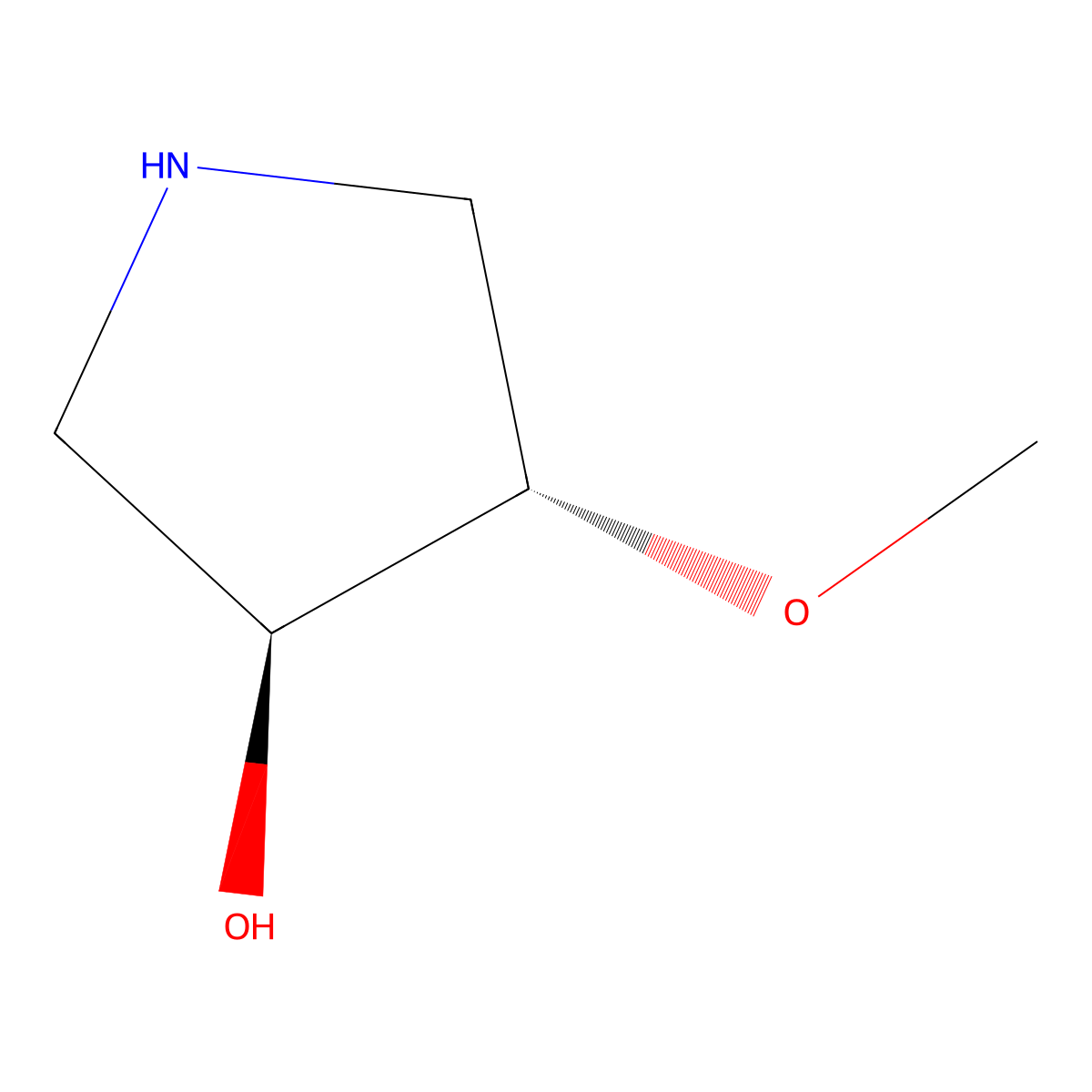 trans-4-Methoxy-3-pyrrolidinol molecular structure, CAS 473298-19-0