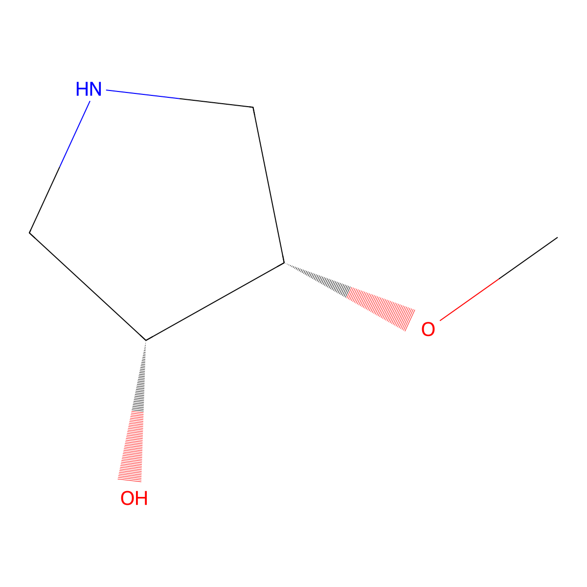 (3R,4S)-4-Methoxypyrrolidin-3-ol molecular structure, CAS 473298-25-8