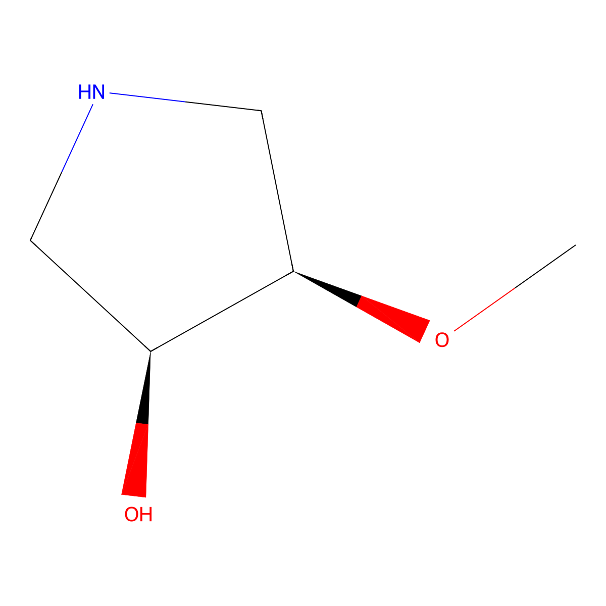 (3S,4R)-4-Methoxypyrrolidin-3-ol molecular structure, CAS 473298-28-1