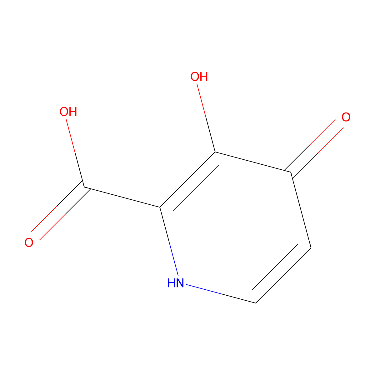 3,4-Dihydroxypyridine-2-carboxylic acid molecular structure, CAS 4733-66-8