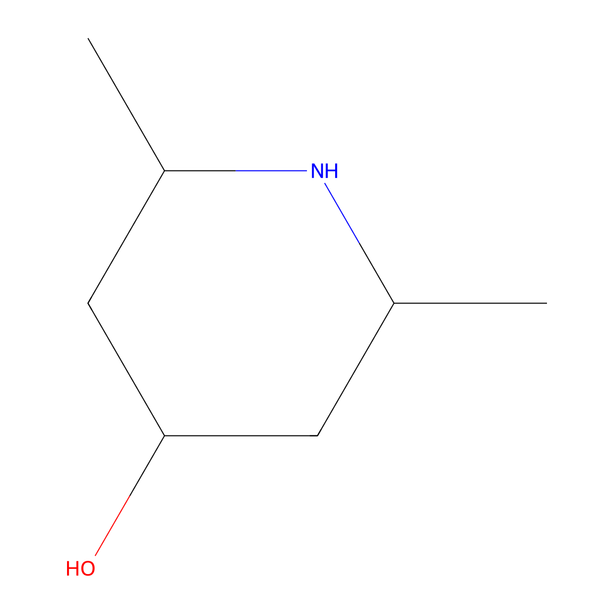 2,6-Dimethyl-piperidin-4-ol molecular structure, CAS 4733-70-4