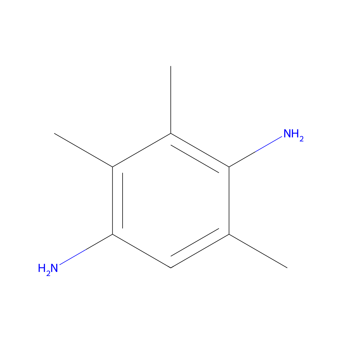 2,3,5-Trimethylbenzene-1,4-diamine molecular structure, CAS 4734-73-0