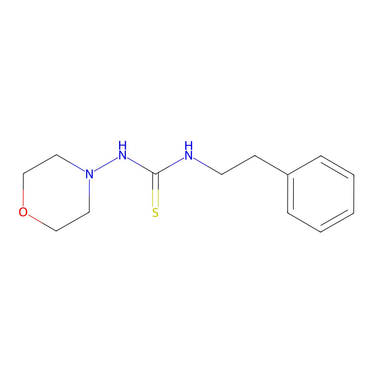 1-Morpholin-4-yl-3-(2-phenylethyl)thiourea molecular structure, CAS 473404-41-0