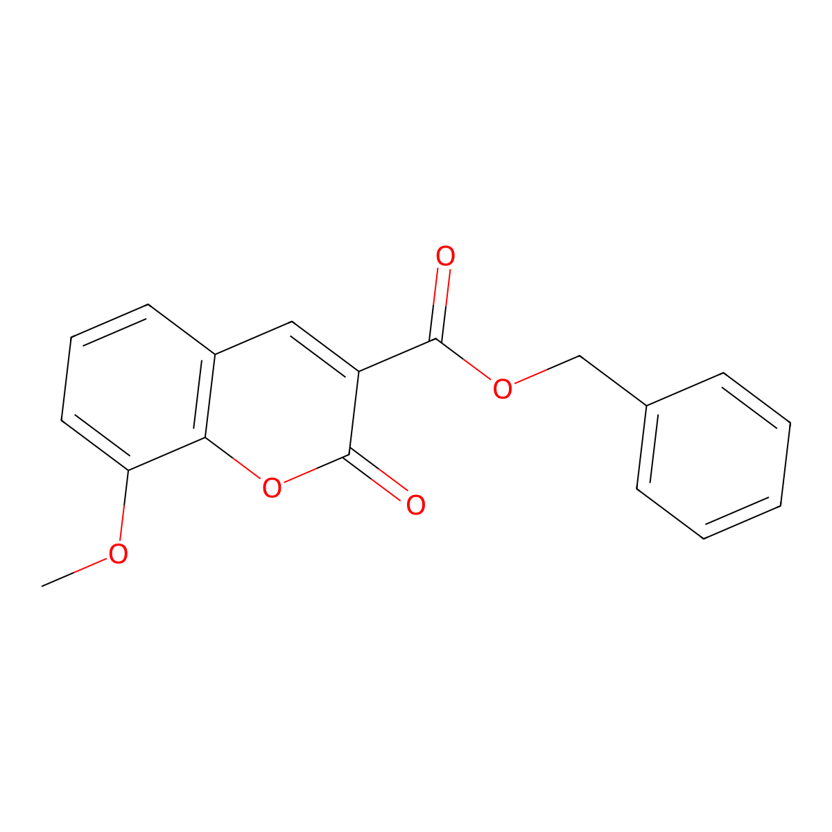 benzyl 8-methoxy-2-oxo-2H-chromene-3-carboxylate molecular structure, CAS 473405-67-3
