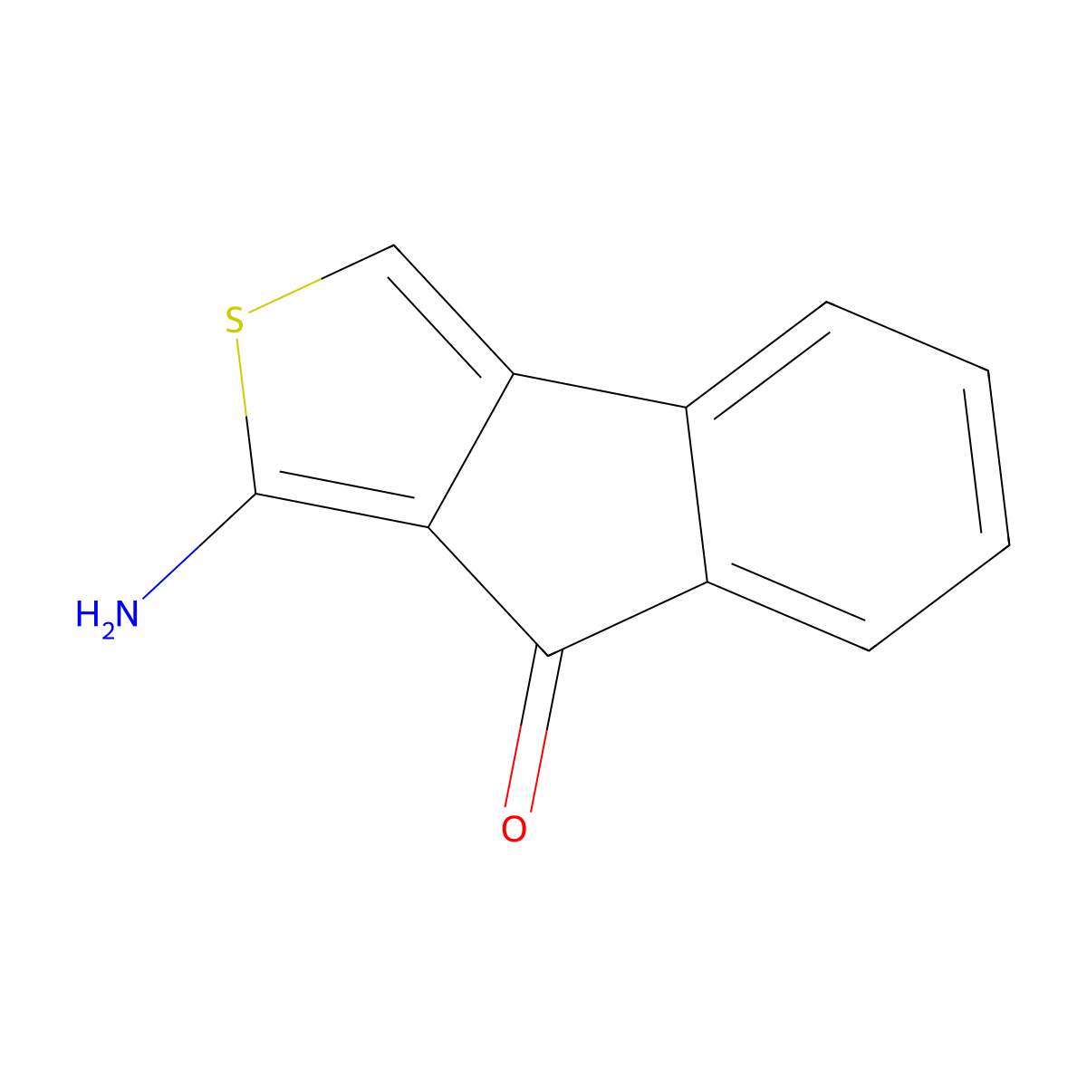1-Amino-8H-indeno[1,2-c]thiophen-8-one molecular structure, CAS 473437-48-8