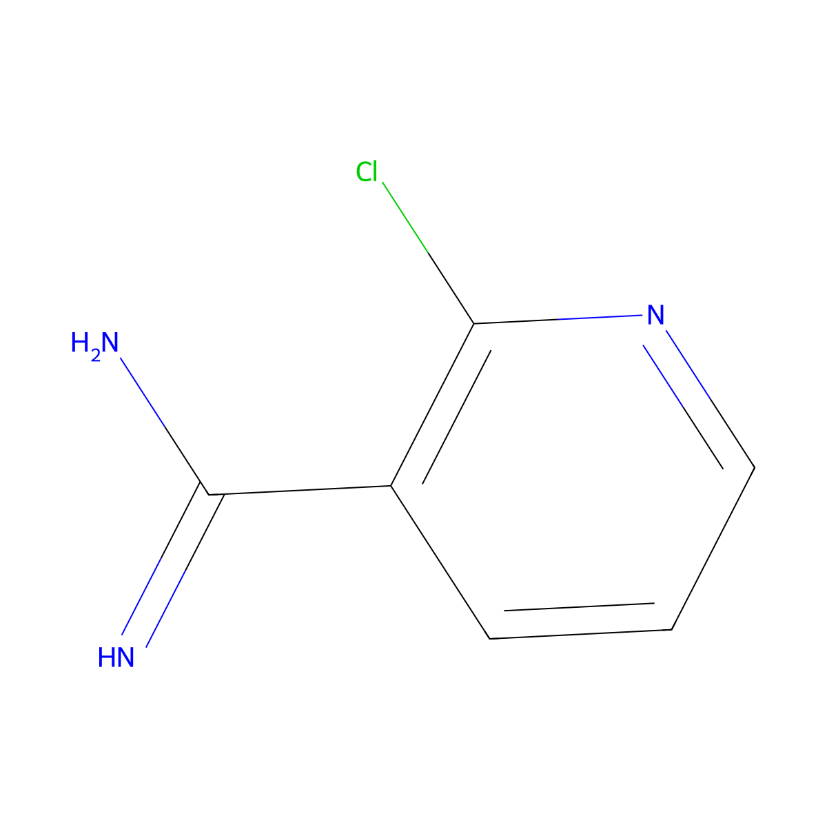 2-Chloronicotinimidamide molecular structure, CAS 473464-13-0