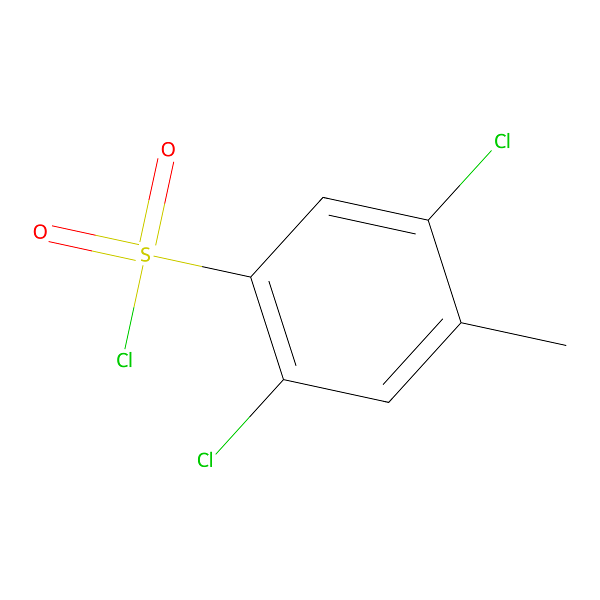 2,5-Dichloro-4-methylbenzene-1-sulfonyl chloride molecular structure, CAS 473477-22-4