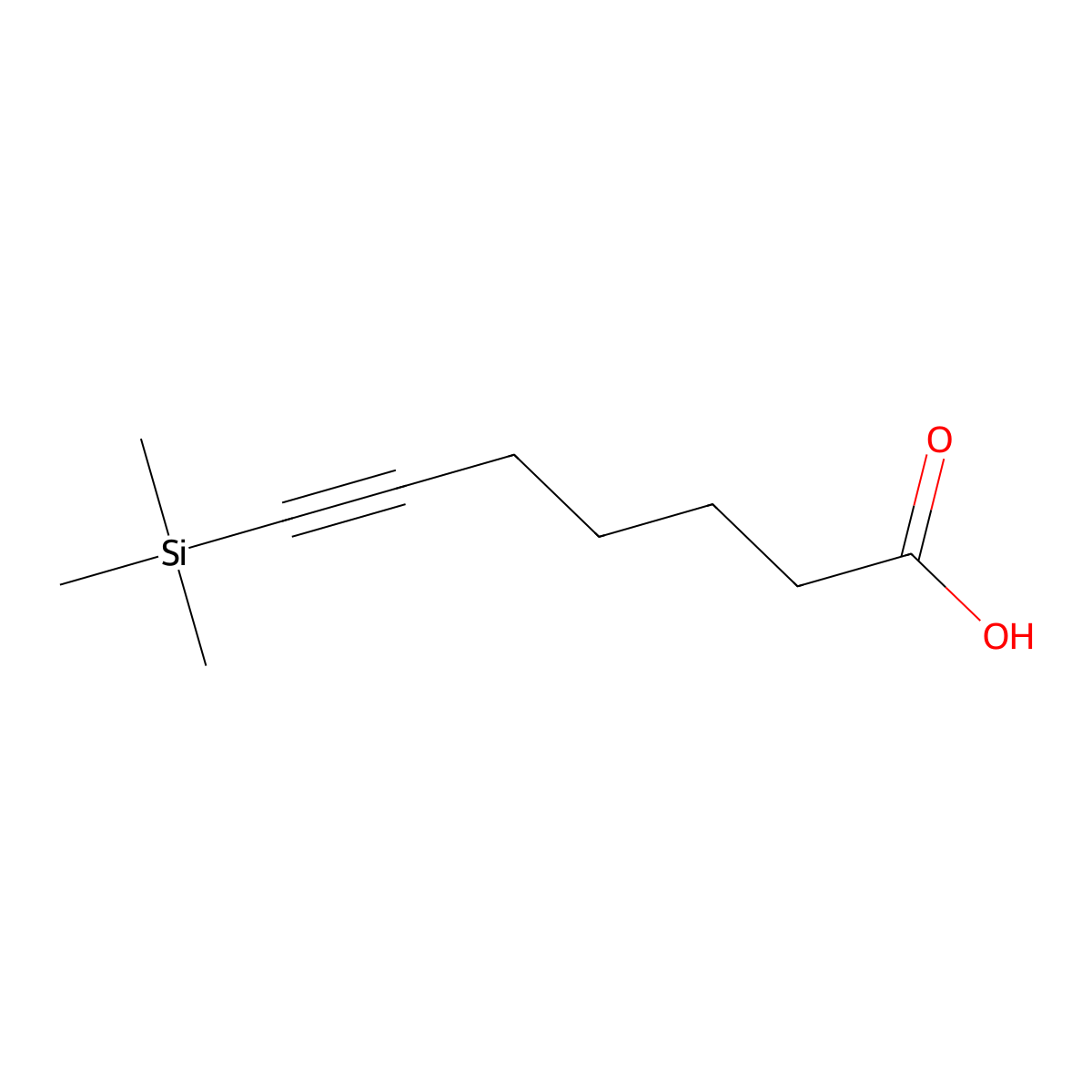 7-(Trimethylsilyl)hept-6-ynoic acid molecular structure, CAS 473542-74-4