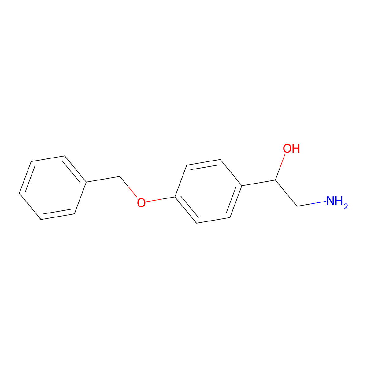 (1R)-2-Amino-1-[4-(benzyloxy)phenyl]ethan-1-ol molecular structure, CAS 473552-26-0
