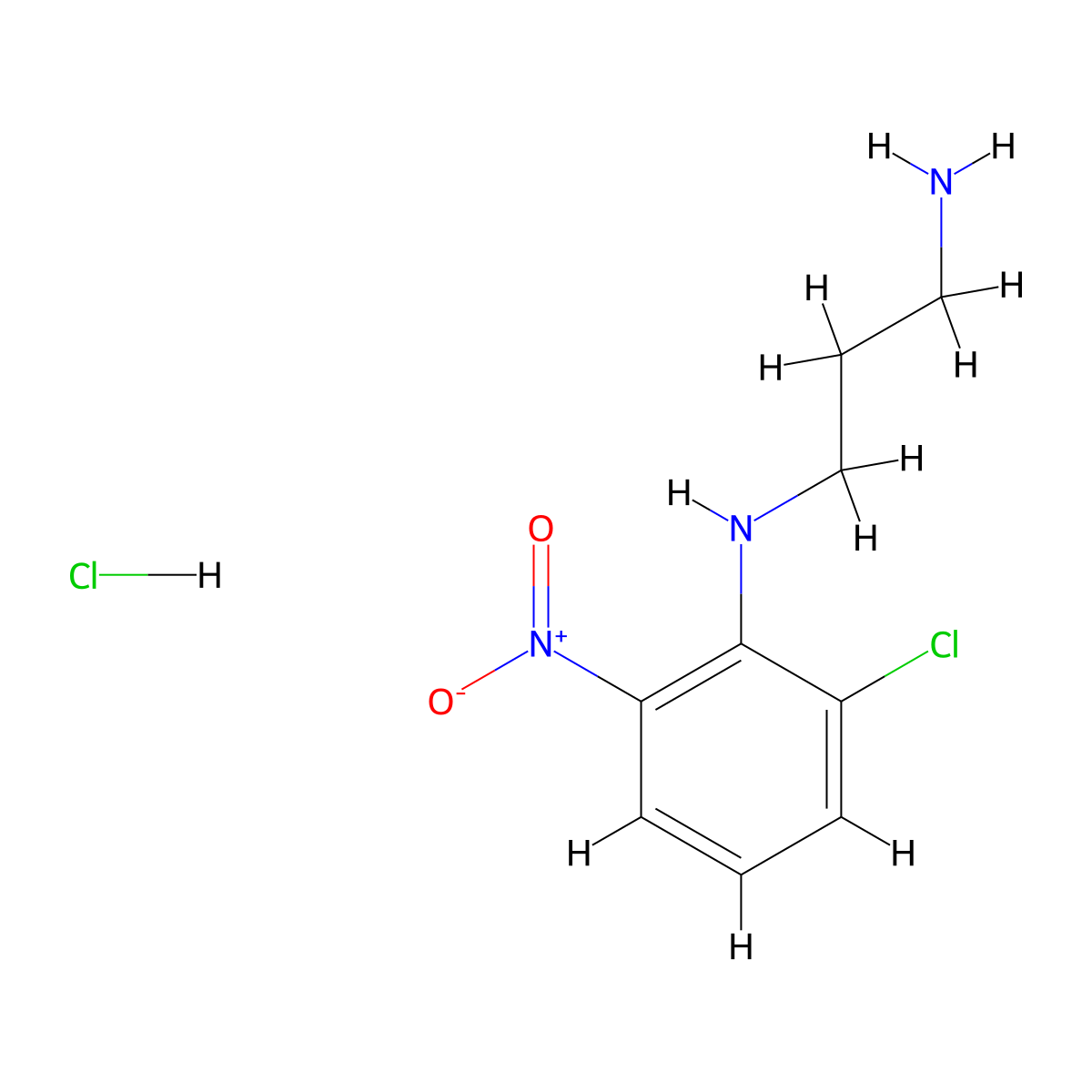N-(2-chloro-6-nitrophenyl)propane-1,3-diamine hydrochloride molecular structure, CAS 473566-54-0