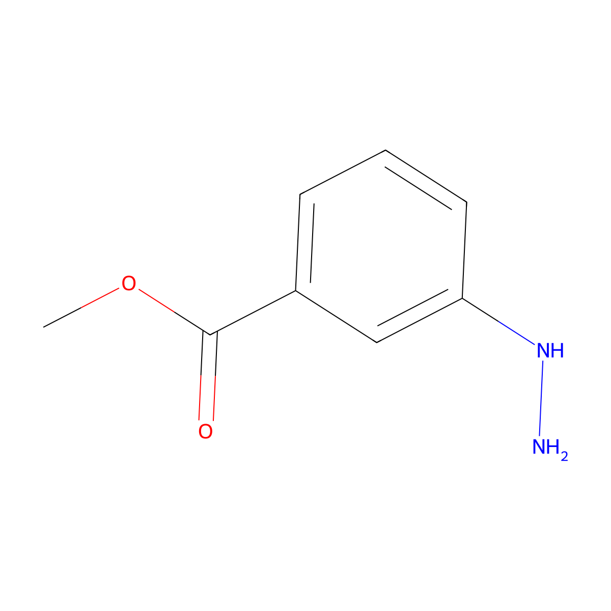 Methyl 3-hydrazinylbenzoate molecular structure, CAS 473575-39-2