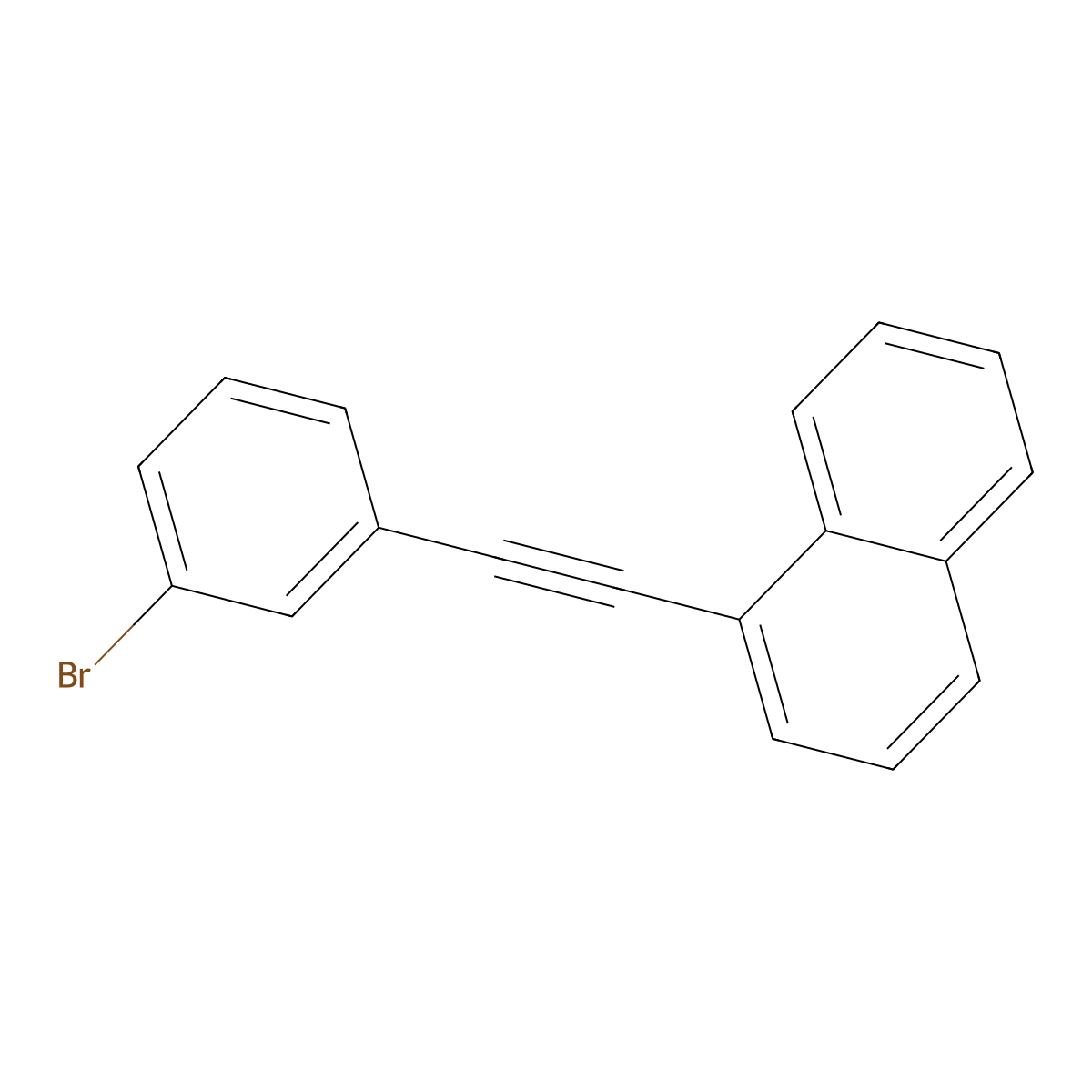 1-[2-(3-Bromophenyl)ethynyl]naphthalene molecular structure, CAS 473580-45-9
