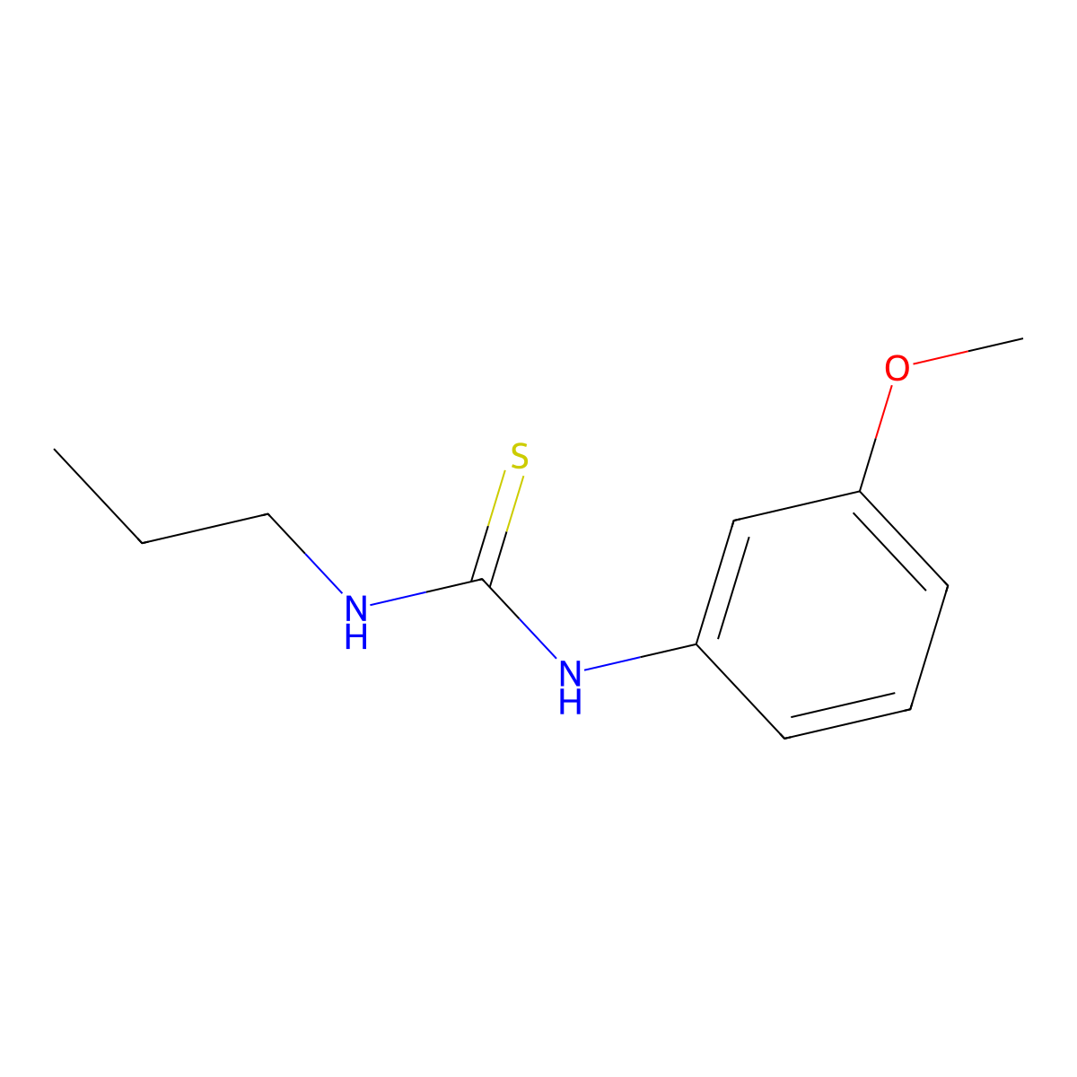 1-(3-Methoxyphenyl)-3-propylthiourea molecular structure, CAS 473589-03-6