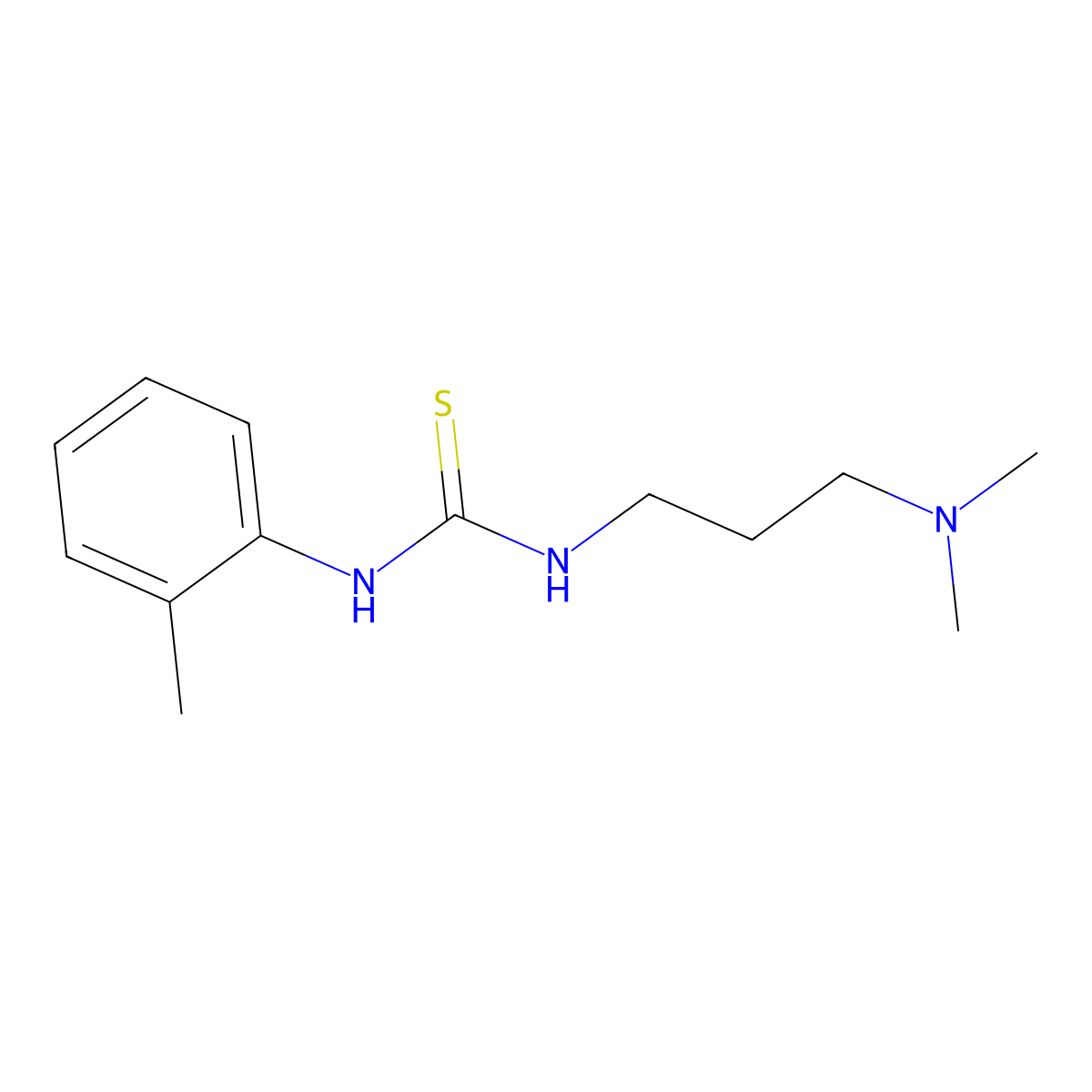 1-[3-(Dimethylamino)propyl]-3-(2-methylphenyl)thiourea molecular structure, CAS 473661-76-6