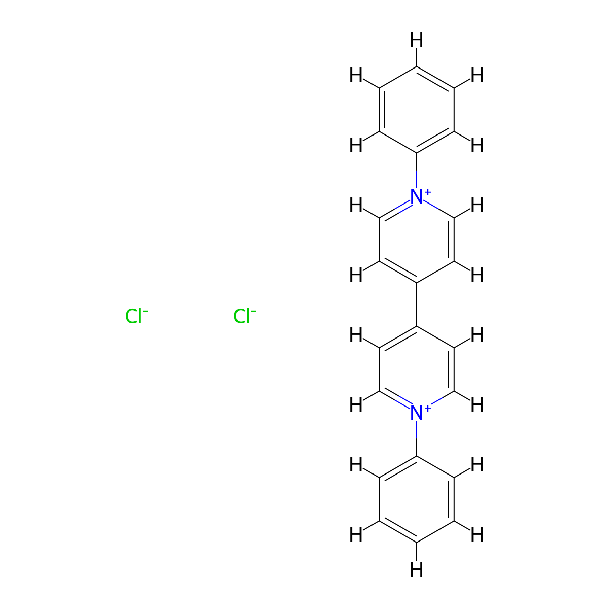 1,1'-Diphenyl-4,4'-bipyridinium Dichloride molecular structure, CAS 47369-00-6