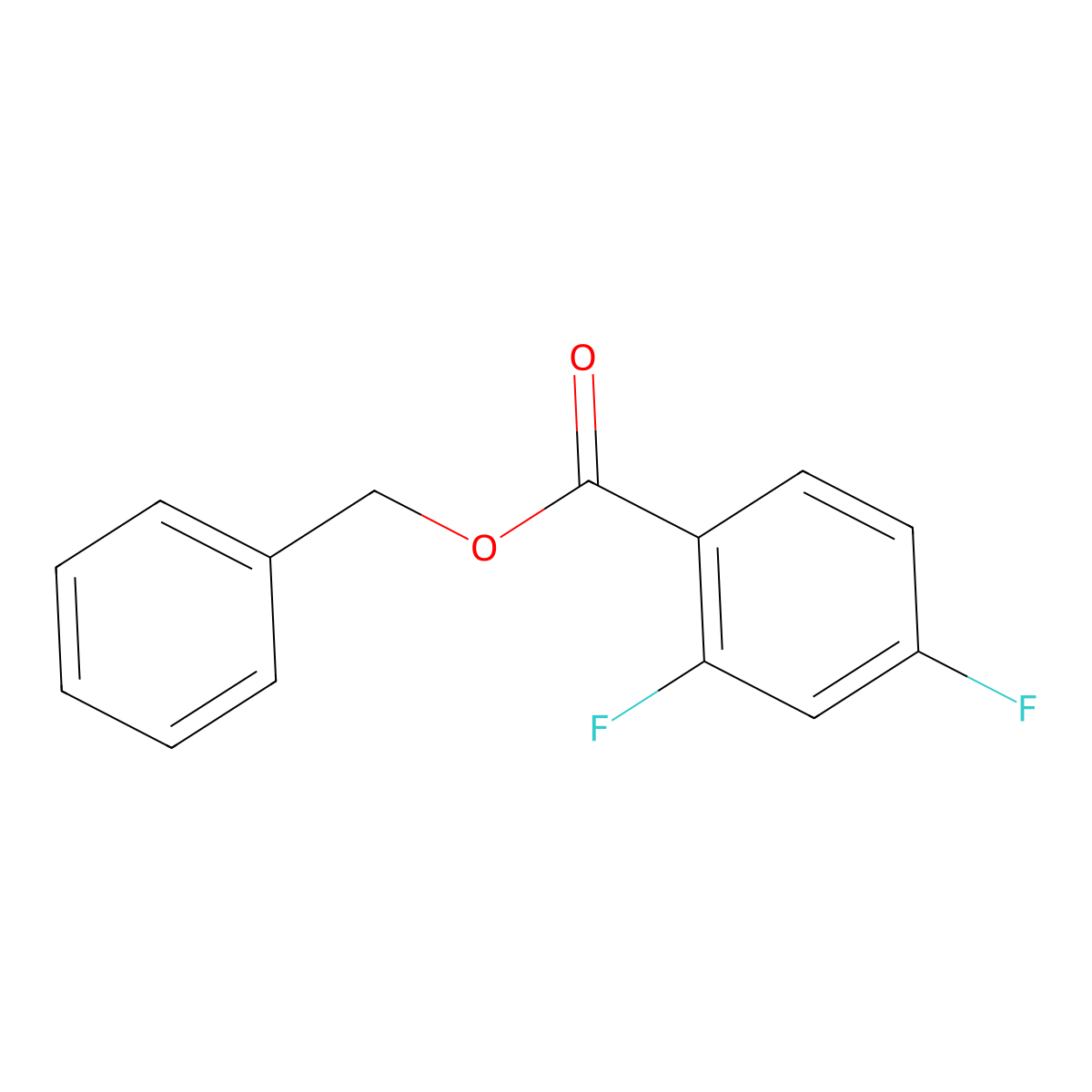 Benzyl 2,4-Difluorobenzoate molecular structure, CAS 473691-24-6