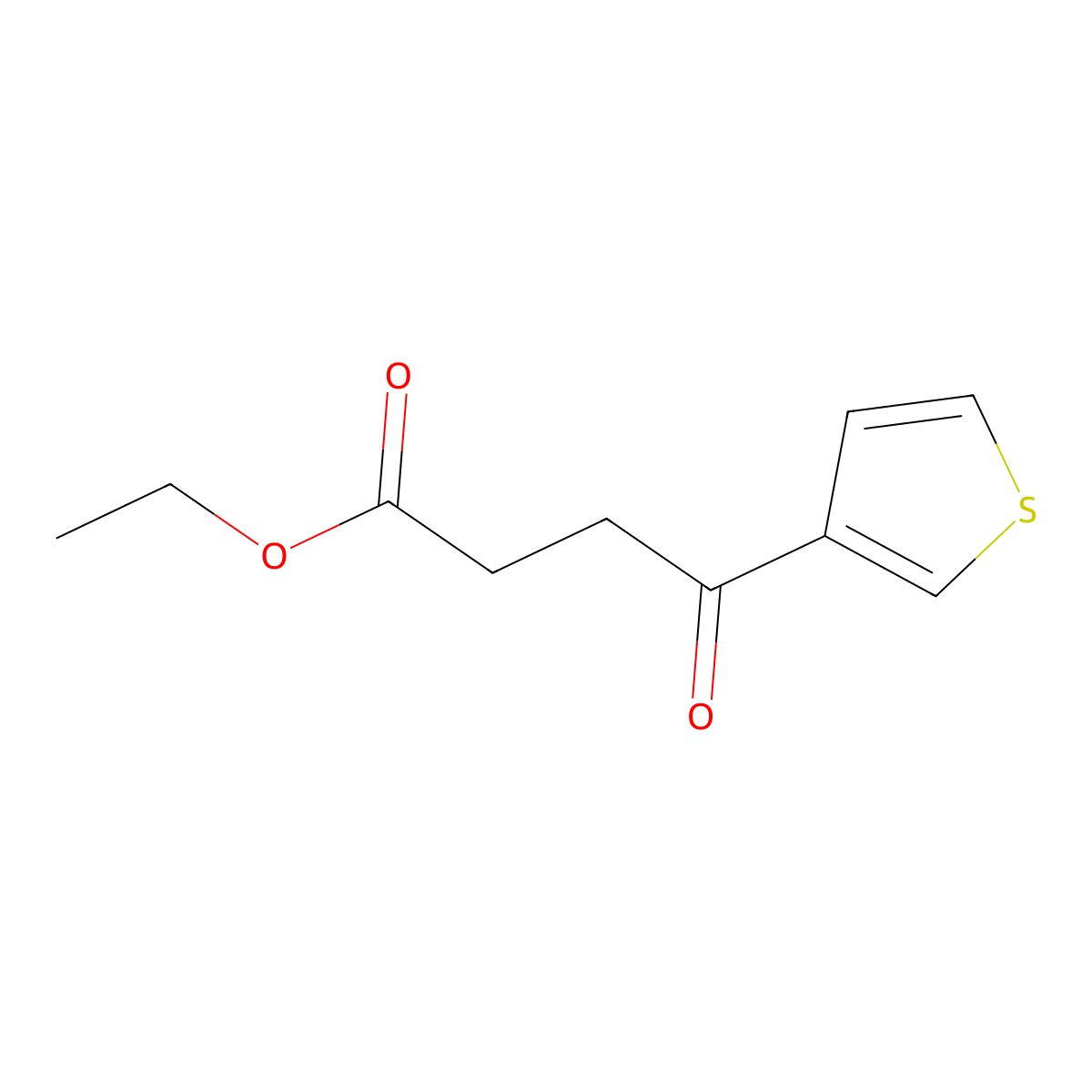 Ethyl 4-oxo-4-(3-thienyl)butyrate molecular structure, CAS 473693-79-7