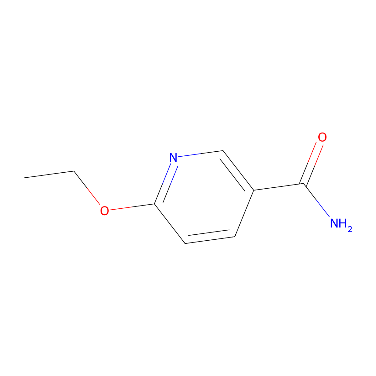6-Ethoxypyridine-3-carboxamide molecular structure, CAS 473693-84-4