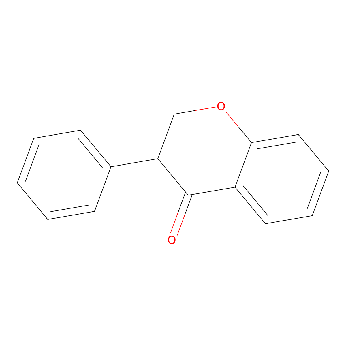2,3-dihydro-3-phenyl-4H-1-benzopyran-4-one molecular structure, CAS 4737-27-3
