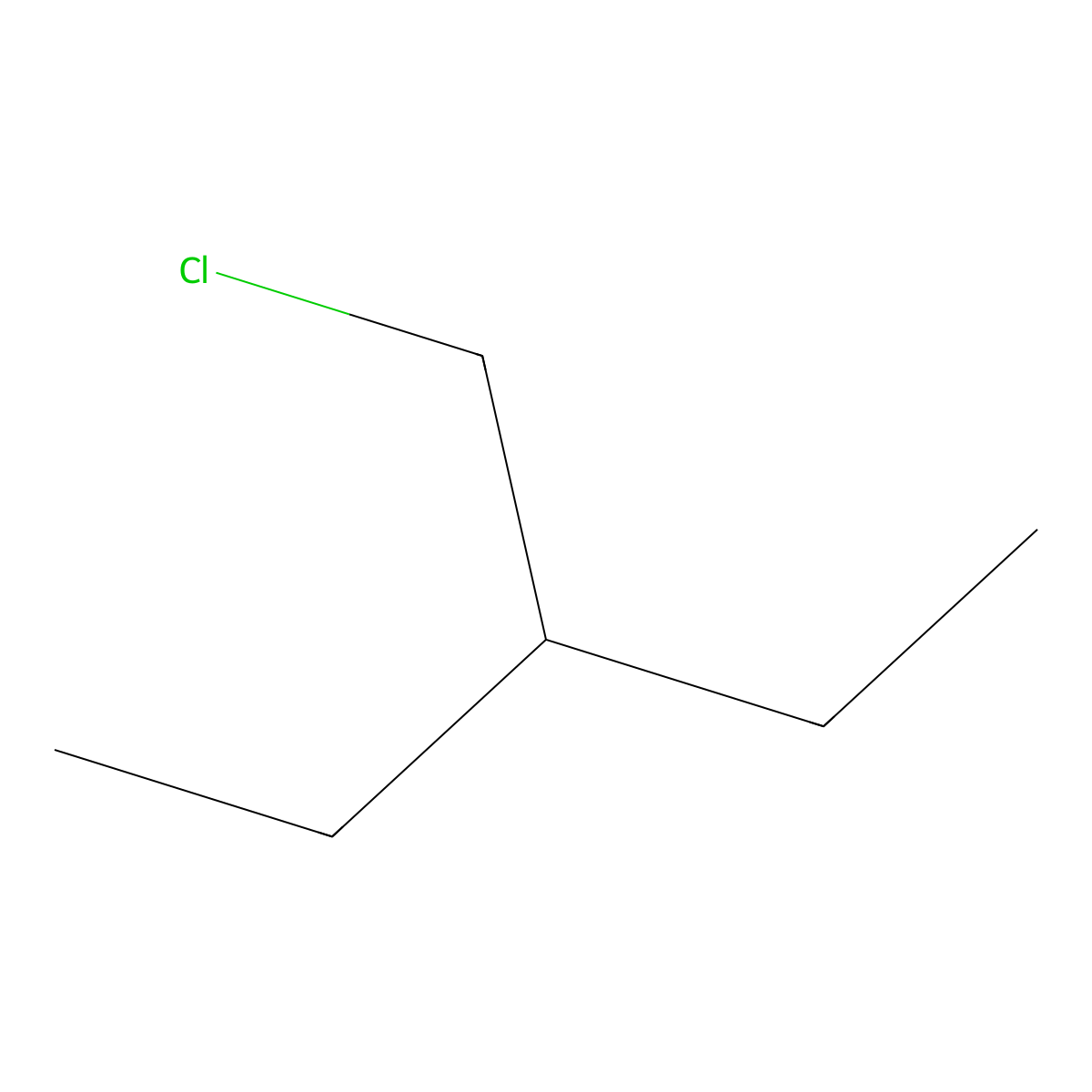 Pentane, 3-(chloromethyl)- molecular structure, CAS 4737-41-1