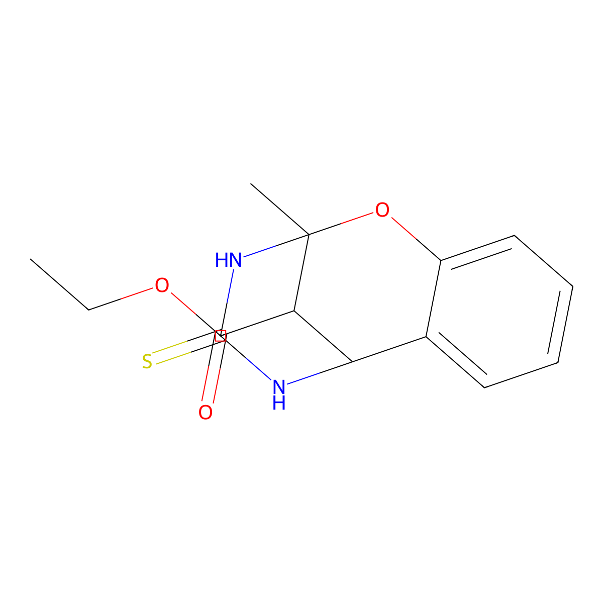 ethyl 2-methyl-4-thioxo-3,4,5,6-tetrahydro-2H-2,6-methano-1,3,5-benzoxadiazocine-11-carboxylate molecular structure, CAS 473705-46-3