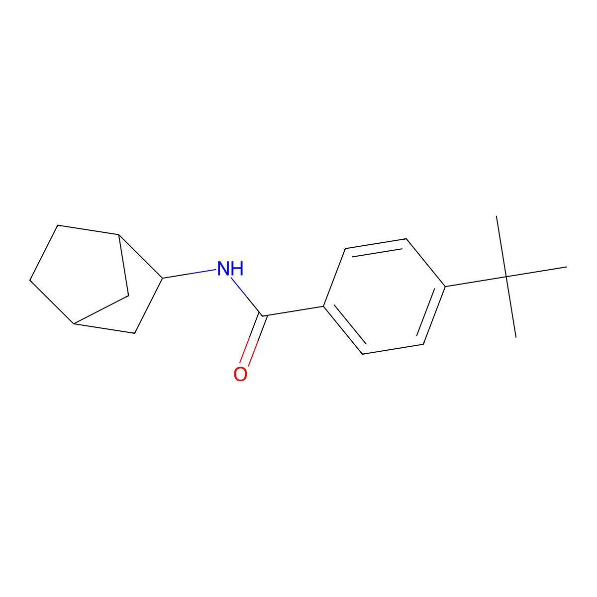 N-(3-bicyclo[2.2.1]heptanyl)-4-tert-butylbenzamide molecular structure, CAS 473709-54-5