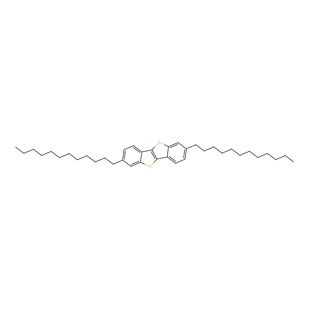 2,7-Didodecylbenzo[b]benzo[4,5]thieno[2,3-d]thiophene molecular structure, CAS 473723-54-5