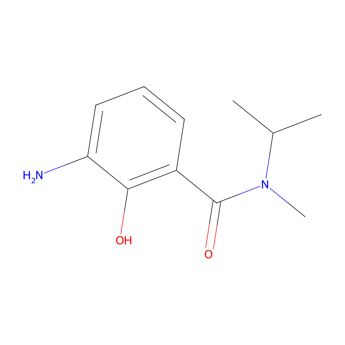 3-Amino-2-hydroxy-N-isopropyl-N-methylbenzamide molecular structure, CAS 473730-93-7
