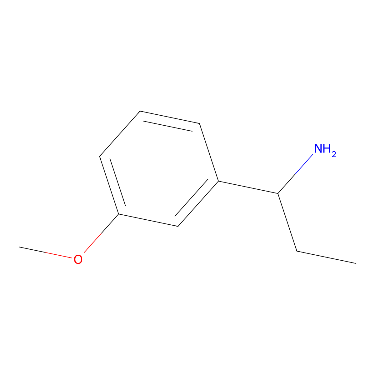 1-(3-Methoxyphenyl)propan-1-amine molecular structure, CAS 473732-60-4