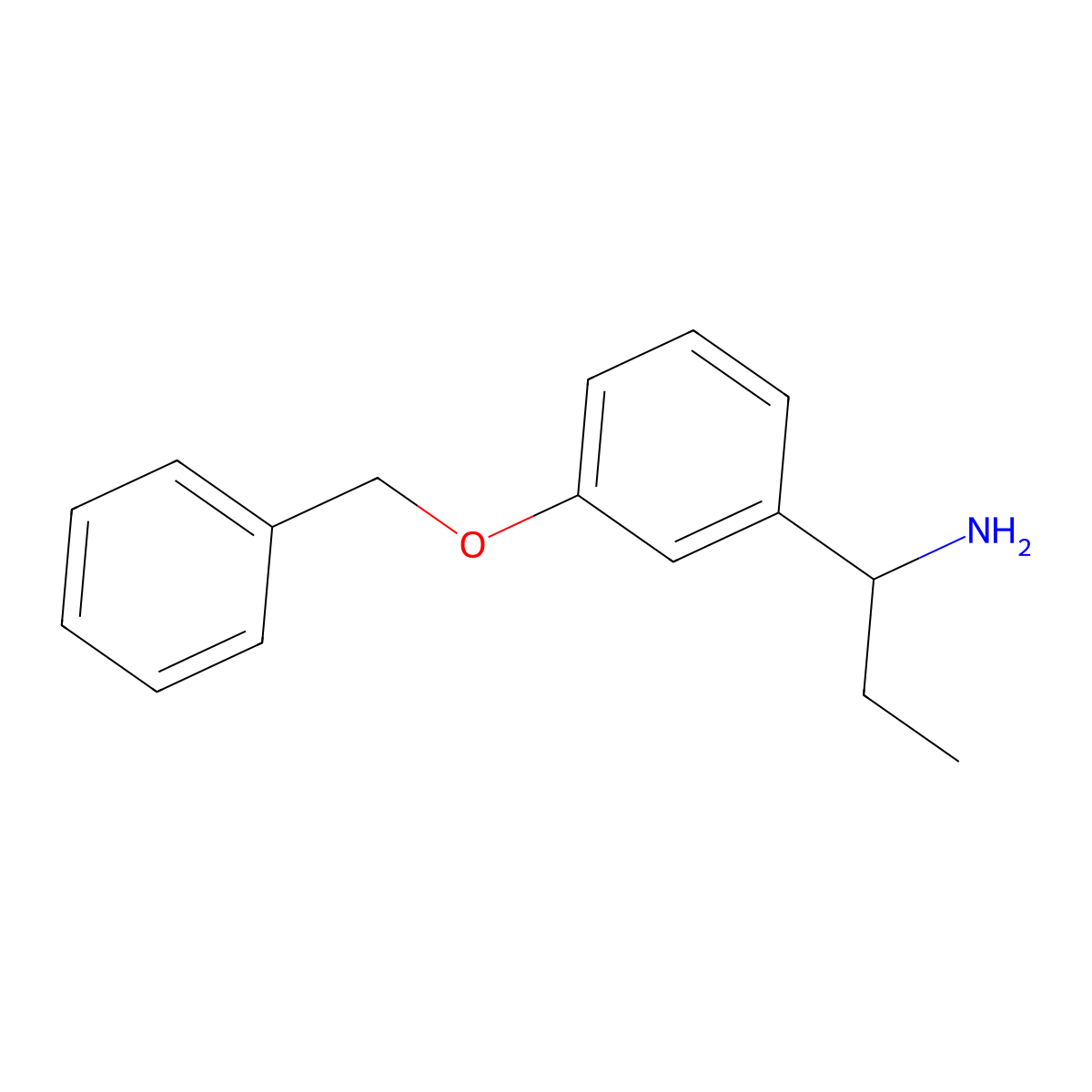 (1R)-1-[3-(Benzyloxy)phenyl]propan-1-amine molecular structure, CAS 473733-13-0