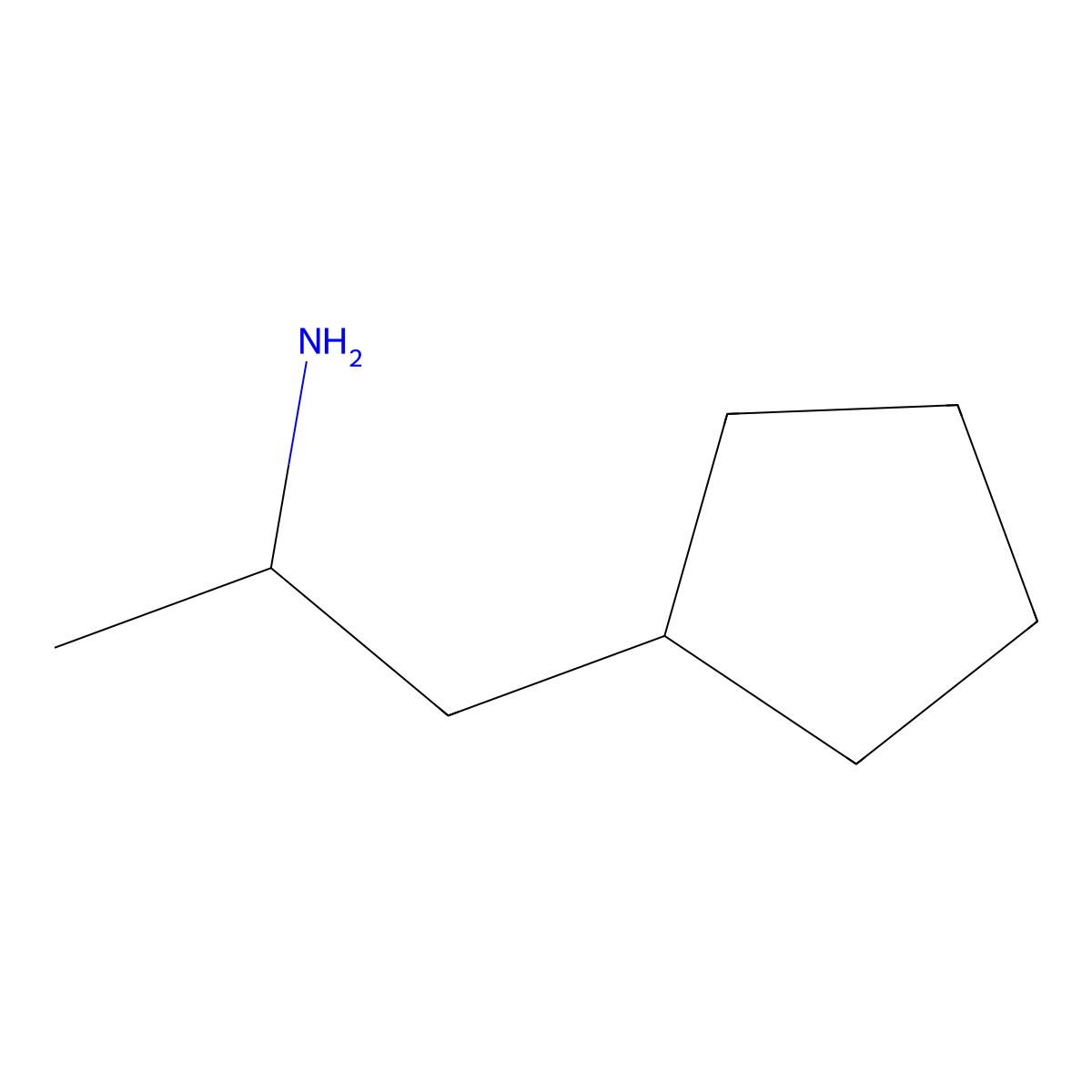 (2r)-1-Cyclopentylpropan-2-amine molecular structure, CAS 473734-46-2