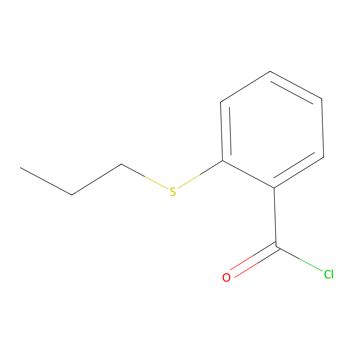 2-(n-Propylthio)benzoyl chloride molecular structure, CAS 473742-08-4