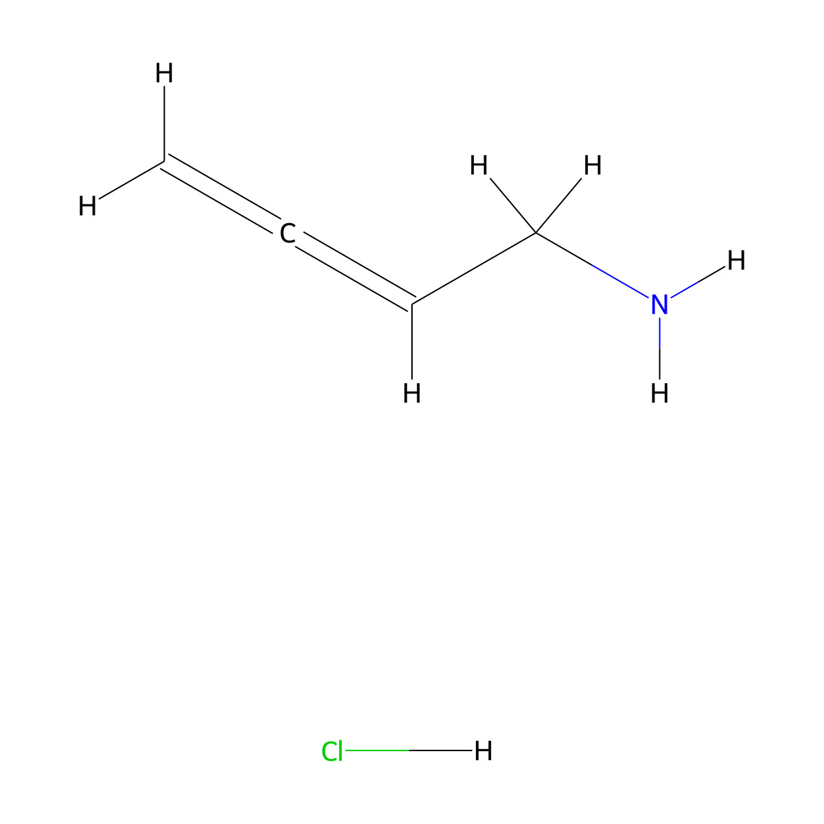 Buta-2,3-dien-1-amine hydrochloride molecular structure, CAS 473742-53-9