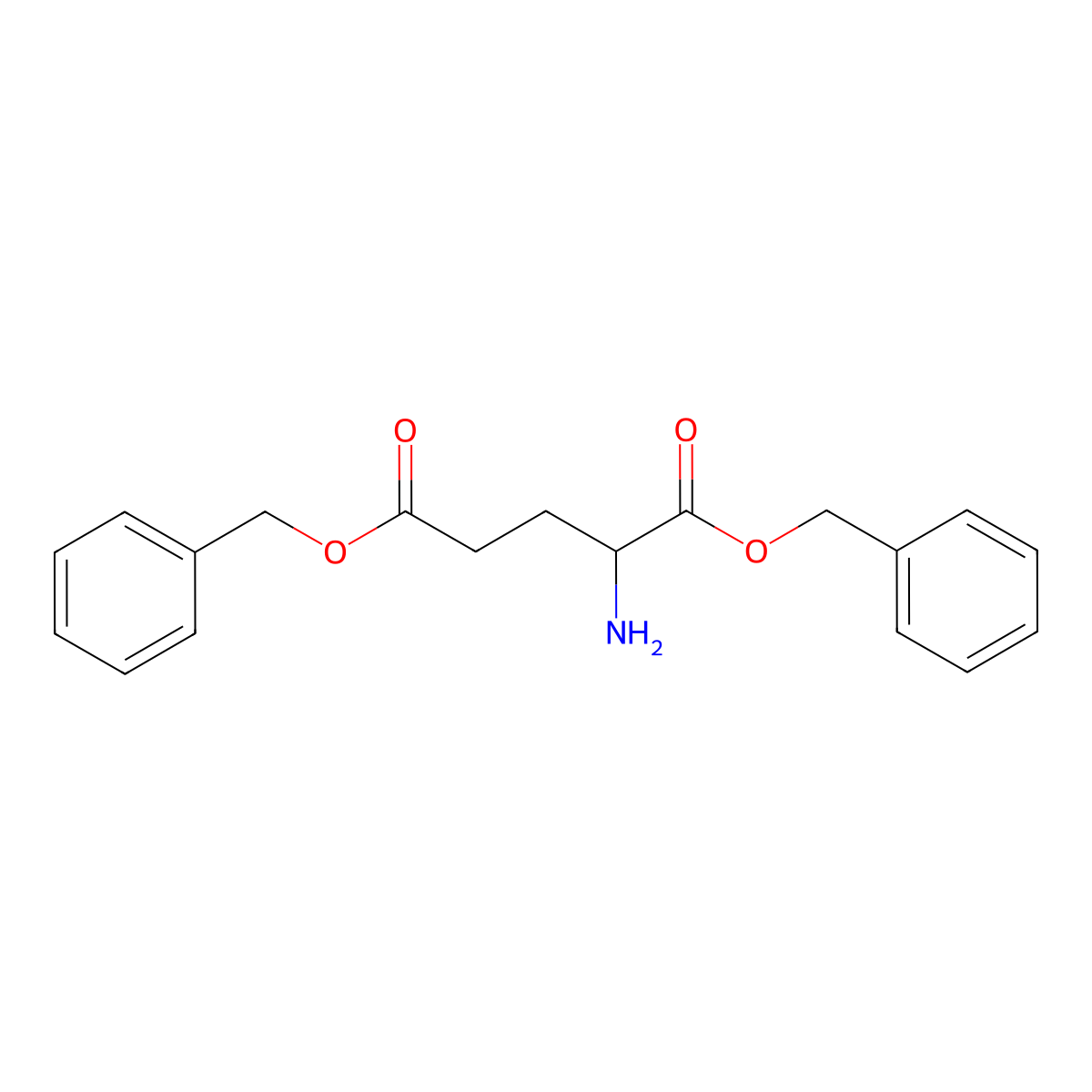 (R)-Dibenzyl 2-aminopentanedioate molecular structure, CAS 47376-46-5