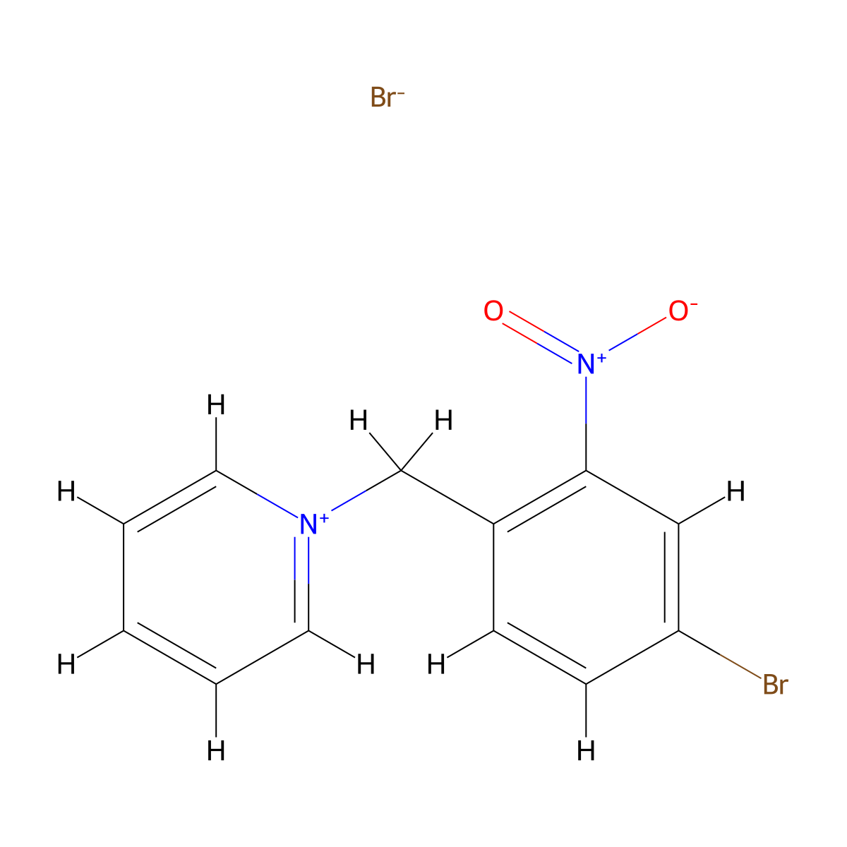 1-(4-Bromo-2-nitro-benzyl)-pyridinium molecular structure, CAS 473800-60-1