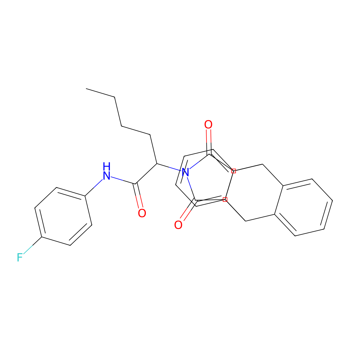 2-(12,14-dioxo-11,12,14,15-tetrahydro-9H-9,10-[3,4]epipyrroloanthracen-13(10H)-yl)-N-(4-fluorophenyl)hexanamide molecular structure, CAS 473800-76-9