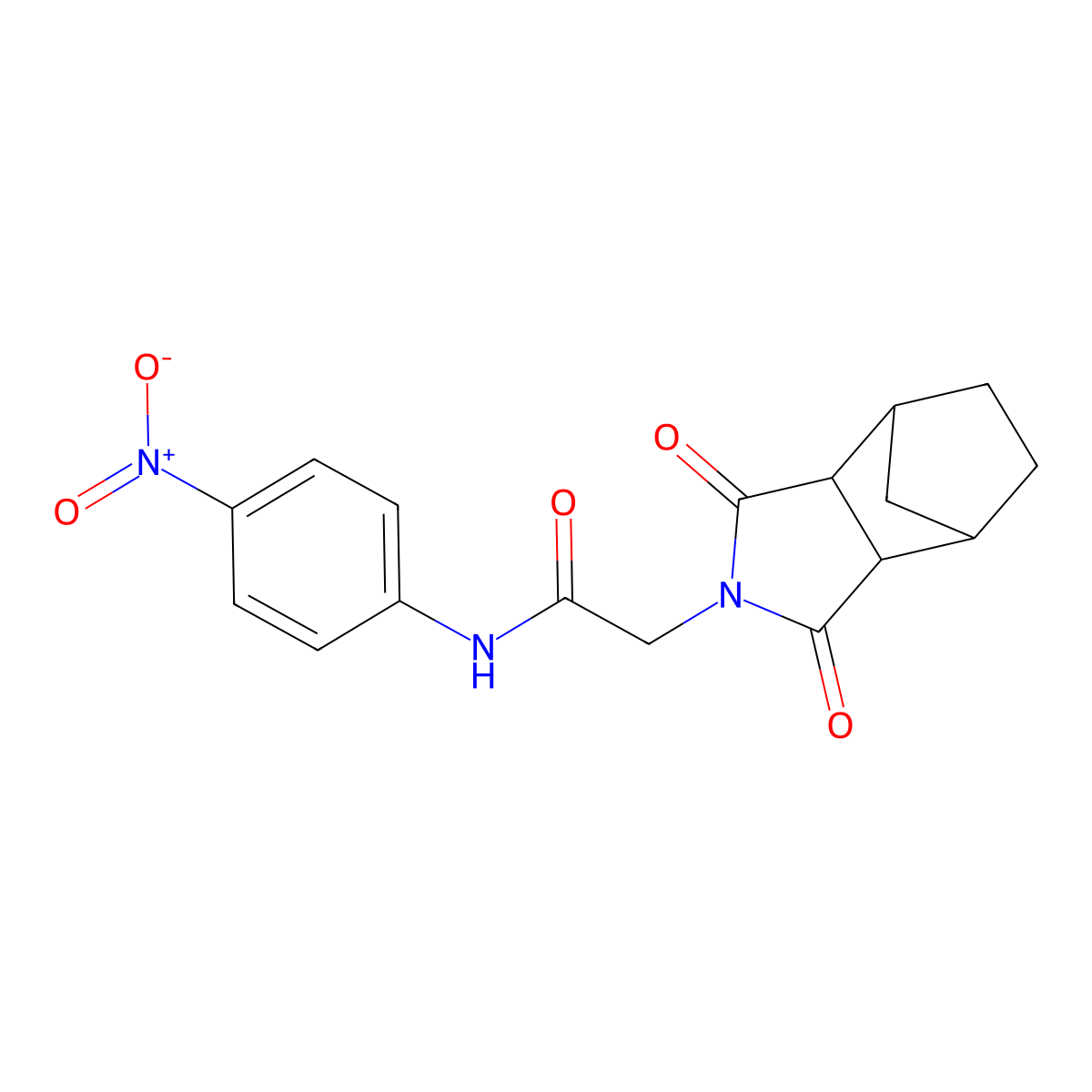 2-(1,3-dioxooctahydro-2H-4,7-methanoisoindol-2-yl)-N-(4-nitrophenyl)acetamide molecular structure, CAS 473803-87-1