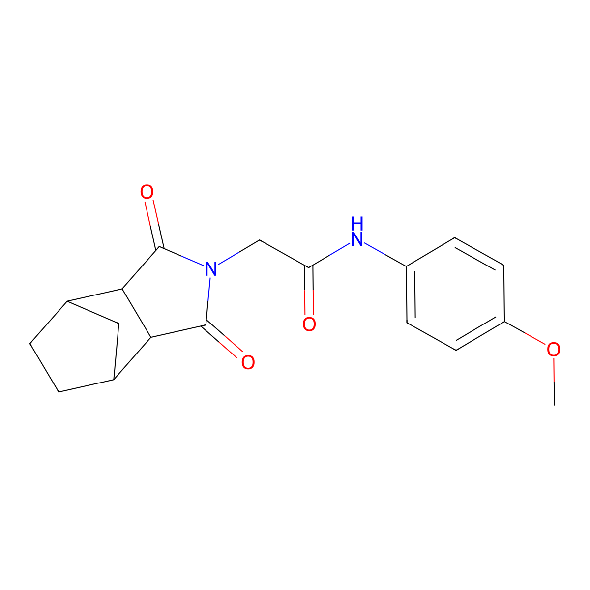 2-(1,3-dioxooctahydro-2H-4,7-methanoisoindol-2-yl)-N-(4-methoxyphenyl)acetamide molecular structure, CAS 473804-46-5