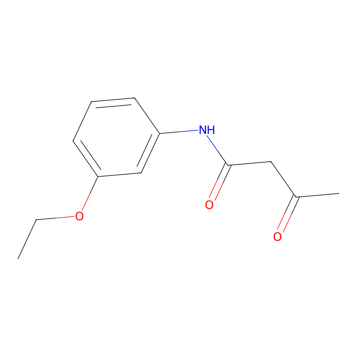 N-(3-ethoxyphenyl)-3-oxobutanamide molecular structure, CAS 473827-10-0