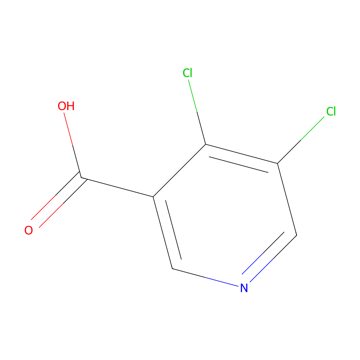 4,5-dichloropyridine-3-carboxylic Acid molecular structure, CAS 473837-10-4