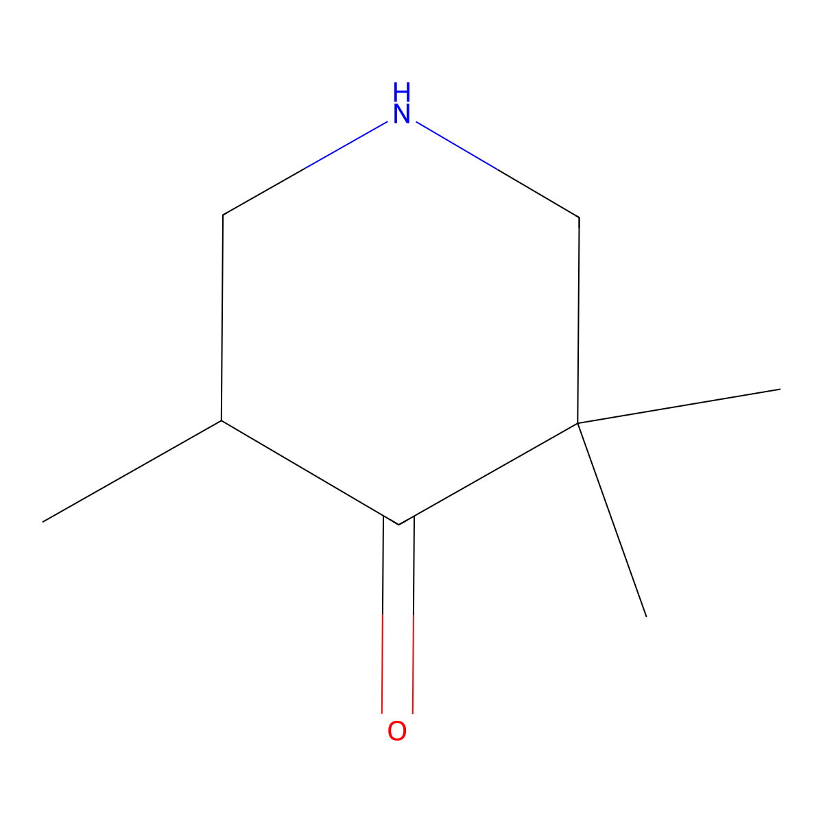 3,3,5-Trimethyl-4-piperidone molecular structure, CAS 473838-99-2