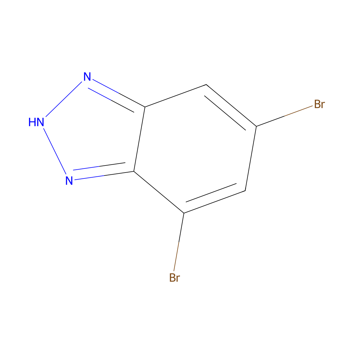 5,7-Dibromo-1H-benzo[d][1,2,3]triazole molecular structure, CAS 473895-51-1